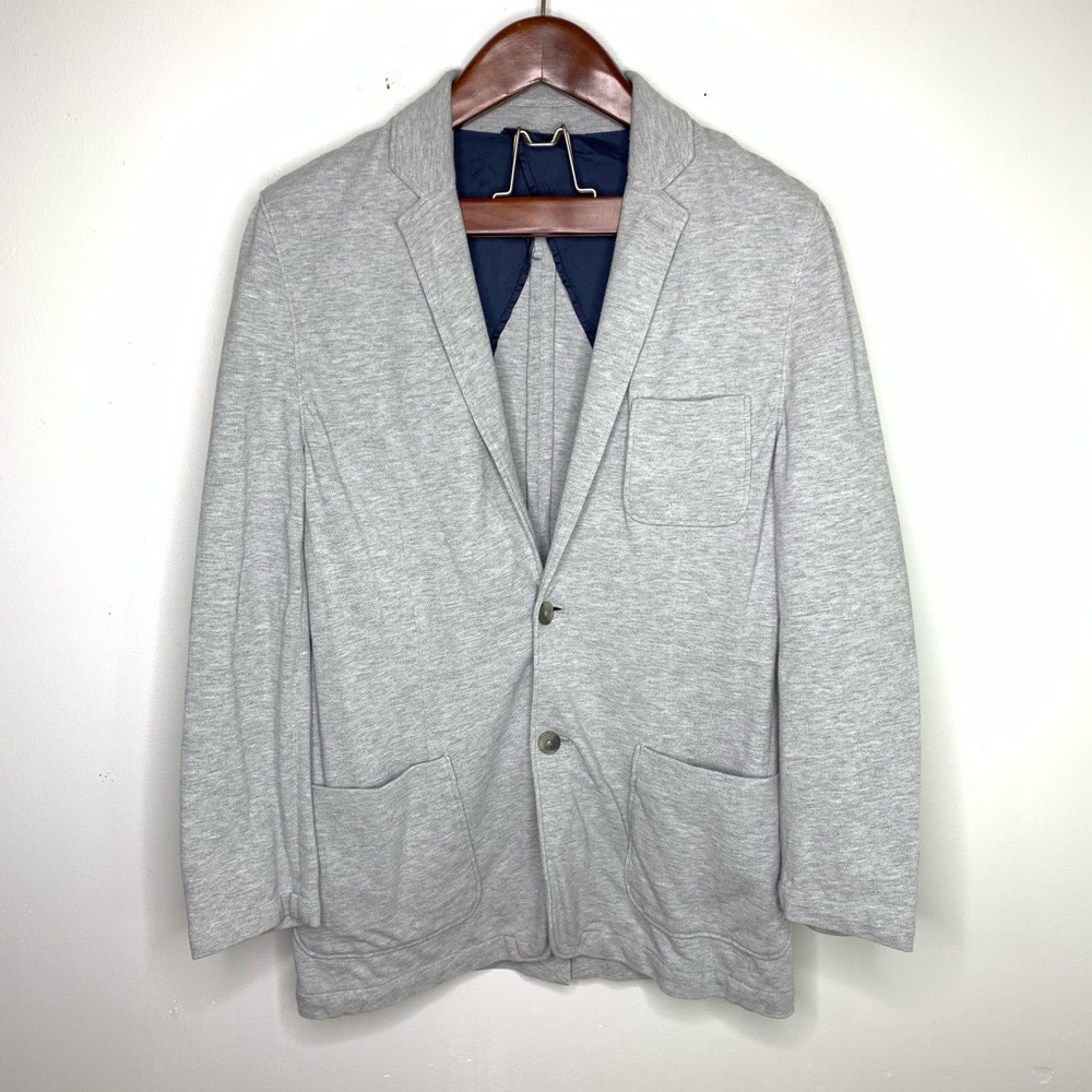 Fossil M Gray Cotton Soft Sport Coat Blazer Jacket